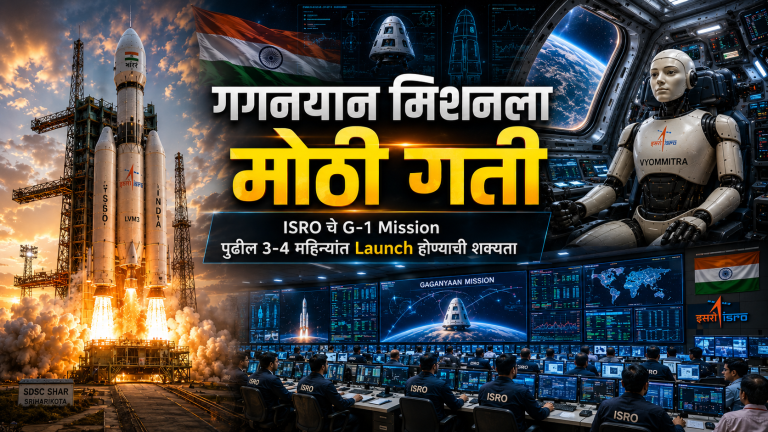 Gaganyaan Mission ला मोठी गती; ISRO चे G-1 Mission पुढील ३-४ महिन्यांत लॉन्च होण्याची शक्यता !