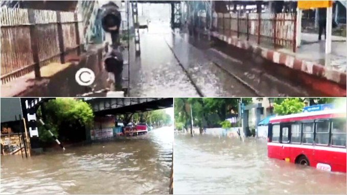 मुंबईत मान्सूनचा तडाखा ! अवघ्या २४ तासांत ३०० मिमीहून अधिक पावसाची नोंद; अनेक भाग जलमय