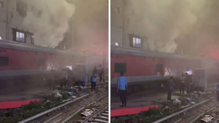 मुंबईतील CSMT यार्डमध्ये हावडा दुरंतो एक्सप्रेसच्या पँट्री कारला आग; प्रवासी नसल्याने मोठी दुर्घटना टळली !